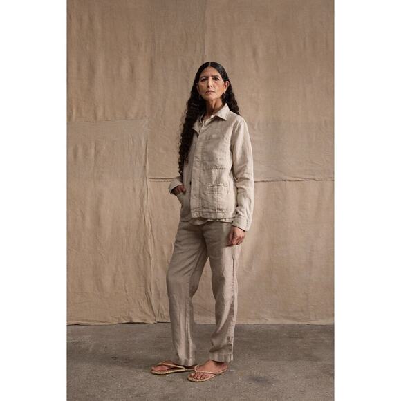 Bleu De Cocagne Linen Work Jacket - Picture 10 of 12